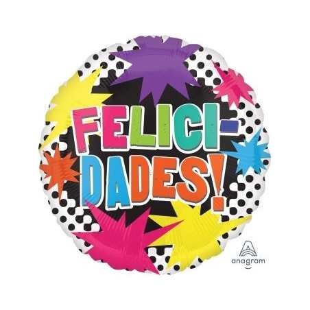 Globo felicidades 45 cm helio o aire 26635311472 3114701