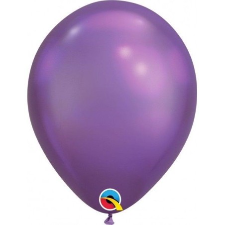 Globo morado gama Crhome 100 uds 58274
