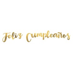 Cartel feliz cumpleanos letras metalizadas 8422935250091 25009