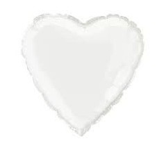 Globo de corazon blanco 45 cm 11179529612 52961