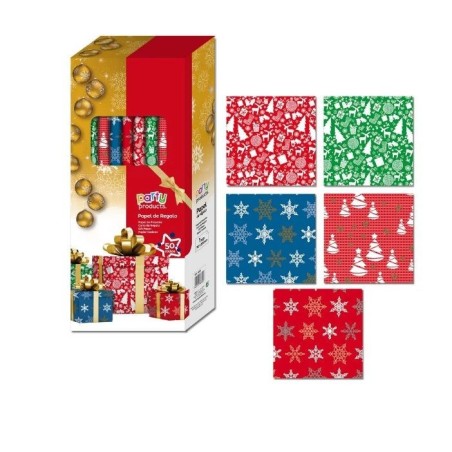 Papel de regalo navideno 70x200 cm unidad 8424345688396 68839