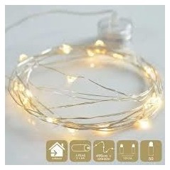 Luces led a pilas 50 luces blanco calido 8424345745648 74564