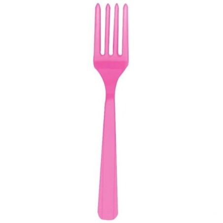 Tenedores Fucsia 10 uds plastico 13051827724 552290 103