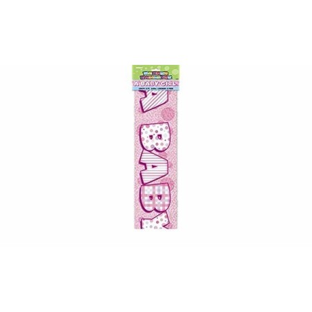 Letrero baby girl rosa 360 cm baby shower 11179108763 10876