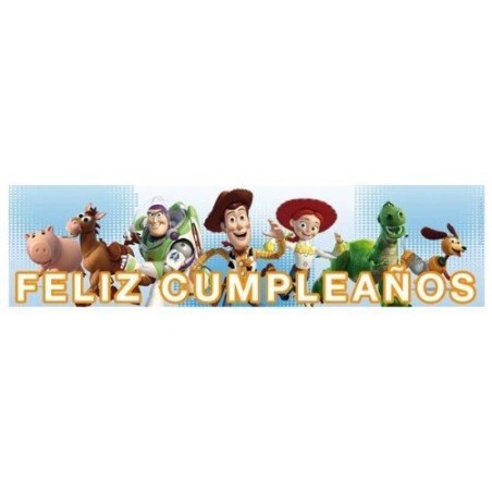 Cartel Feliz Cumpleanos Toy Story 90x20 cm 8423138516595 014000951VE