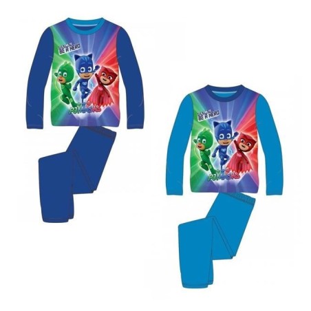 Pijama de pj mask para niño azul claro