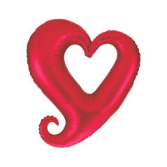 Globo corazon rojo hueco 94 cm 30625155663 15566