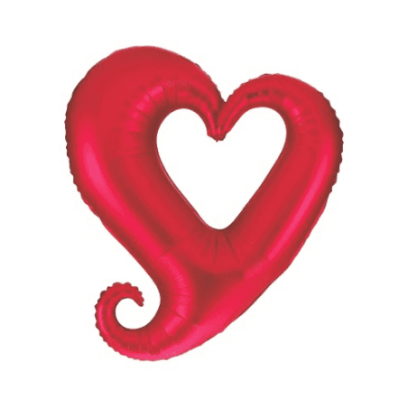 Globo corazon rojo hueco 94 cm 30625155663 15566