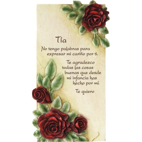 Poema tia en piedra regalo original 807053000007 7053
