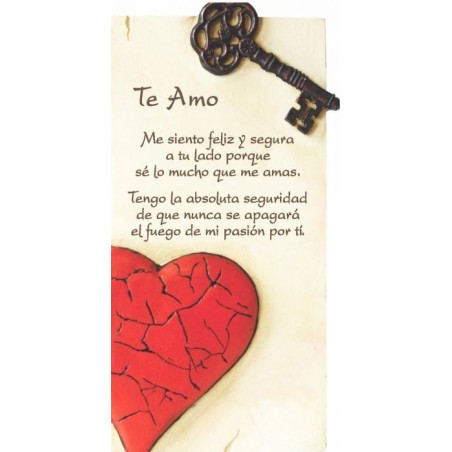 Poema Te amo chica en piedra 808532000006 8532