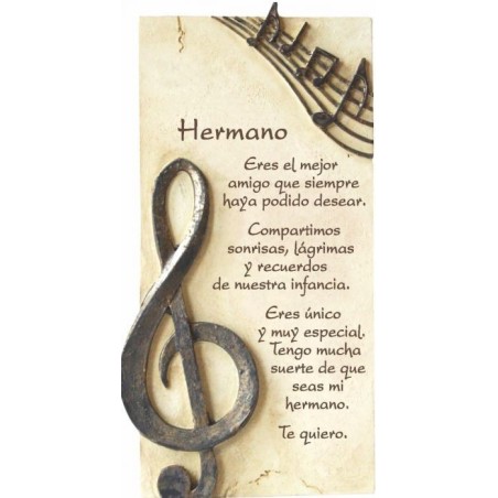 Poema Hermano en piedra regalo original 808534000004 8534