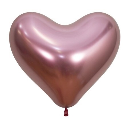 Globo corazon rosa reflex 12 uds 35 cm 7703340179599 R14 C909 12