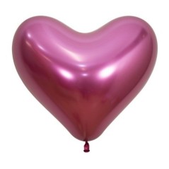 Globo corazon fucsia reflex 12 uds 35 cm 7703340179698 R14 C912 12