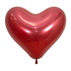 Globo corazon cristal rojo reflex 12 uds 35 cm 7703340179650 R14 C915 12