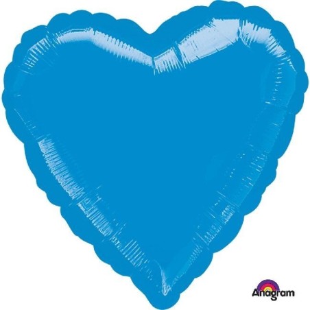 Globo corazon azul 45 cm 1059201