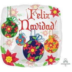 Globo feliz navidad bolas 45 cm 26635314350 3143501