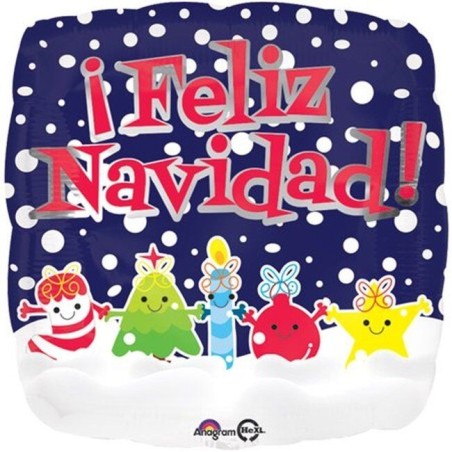 Globo feliz navidad nieve 45 cm 26635339858 3398501