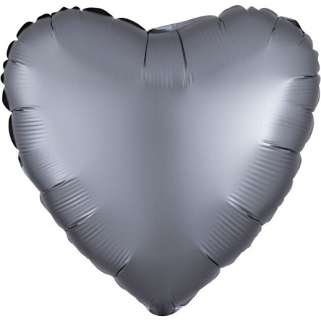 Globo corazon satil luxe grafito 45 cm 26635399173 3991701