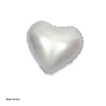 Globo corazon plata 45 cm foil 8435127172958 17295