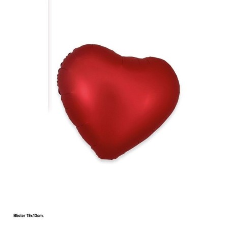 Globo corazon rojo 45 cm foil 8435127172965 17296
