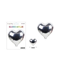 Globo corazon plata 80 cm 8800858420010 842001AI