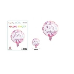Globo feliz cumpleanos rosa 45 cm 8800858723579 872357AI