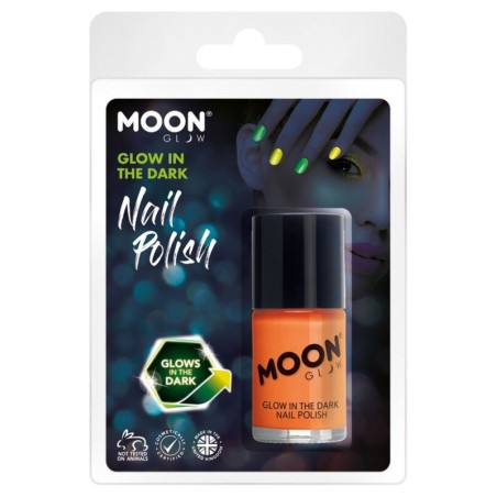 Laca de unas narnaja neon en la oscuridad glow 5056135642023 M42023
