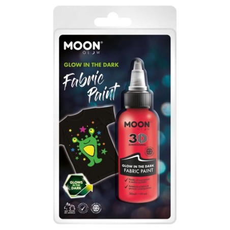 Pintura de tela roja neon brilla en la oscuridad glow 5056135642535 M42535