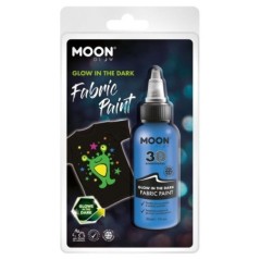 Pintura de tela azul neon brilla en la oscuridad glow 5056135642566 M42566