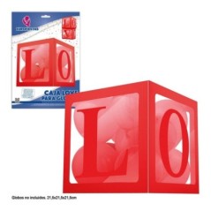 Caja roja para meter globos 21