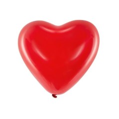 Globo corazon rojo latex 16 " 100 uds 7501060418123 092S