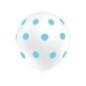 Globos blancos lunares azules 8 uds 11 30 cm