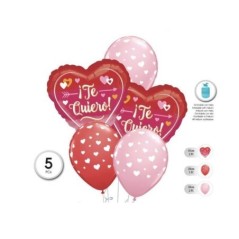 Globos corazones te quiero 5 uds 8433584558629 55862