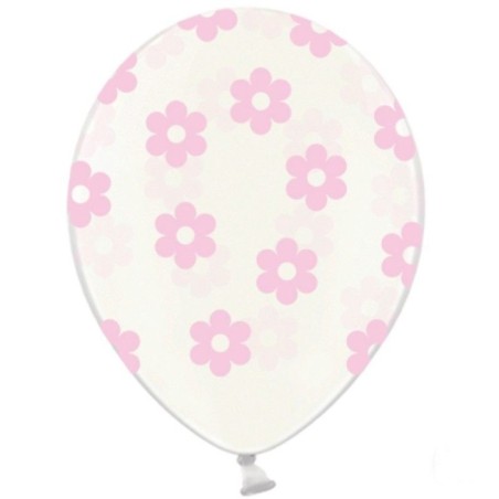 Globos transparentes con flores 6 uds de 30 cm 5901157493378 SB14C 227 099P 6