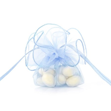 Bolsa de organza azul para detalles unidad 26 cm 5901157452306 WRG6 011J