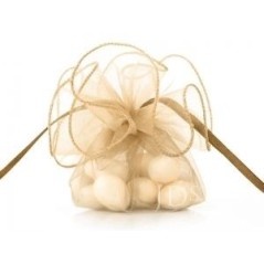 Bolsa de organza oro para detalles unidad 26 cm 5901157452320 WRG6 019C
