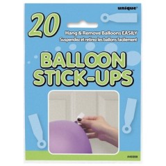 Sticks para pegar globos en paredes o techos 20 uds 11179493999 49399
