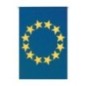 Banderas de plastico europa union europea 50 metros 30 x 20 cm