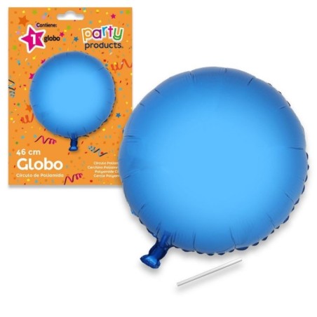 Globo redondo fucsia de 46 cm helio o aire 8424345684299 68430