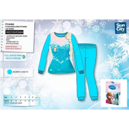 Pijama Frozen para niña invierno