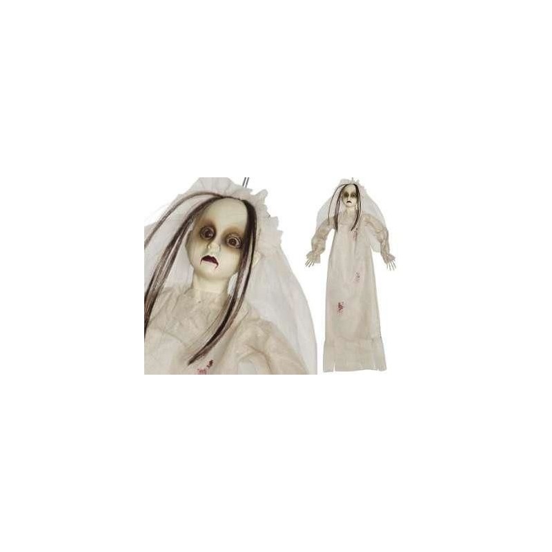 Muñeca asesina fantasma 50 cm colgante halloween