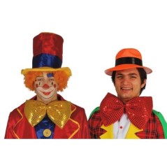 Pajarita lentejuelas oro