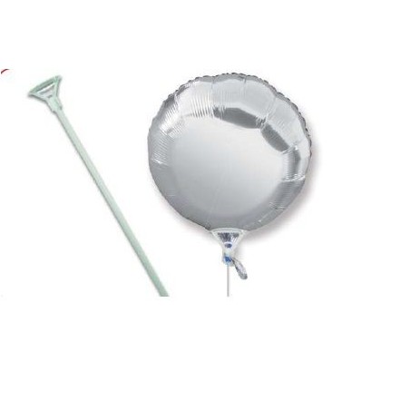 Varilla transparente con soporte para globos foil 50 cm 8429412010933 753