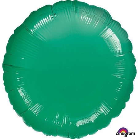 Globo verde redondo 45 cm helio o aire 18" 26635205573 2055701