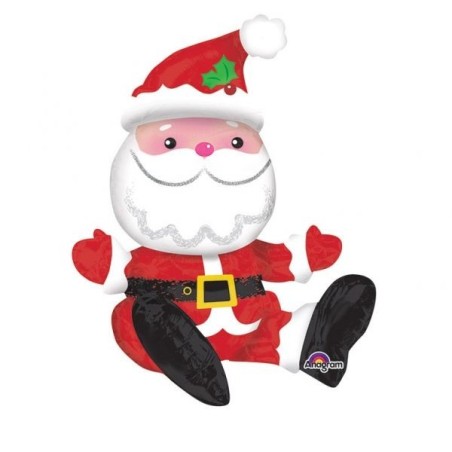 Globo de papa noel navidad 48 x 53 cm para aire 26635339872 3398701