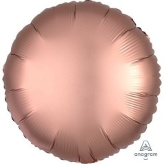 Globo rosa dorado satin redondo 45 cm helio o aire 18" 26635368247 3682401