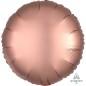 Globo rosa dorado satin redondo 45 cm helio o aire 18"