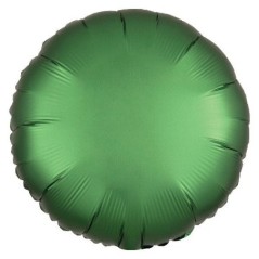 Globo redondo esmeralda satin 45 cm helio o aire 18" 26635385862 3858601