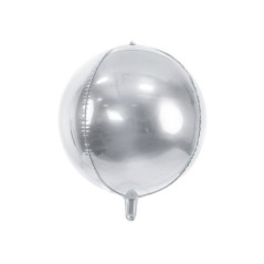 Globo plata 40 cm redondo orbz 5902230788459 FB13M 018