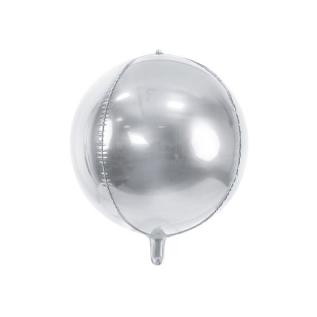 Globo plata 40 cm redondo orbz 5902230788459 FB13M 018